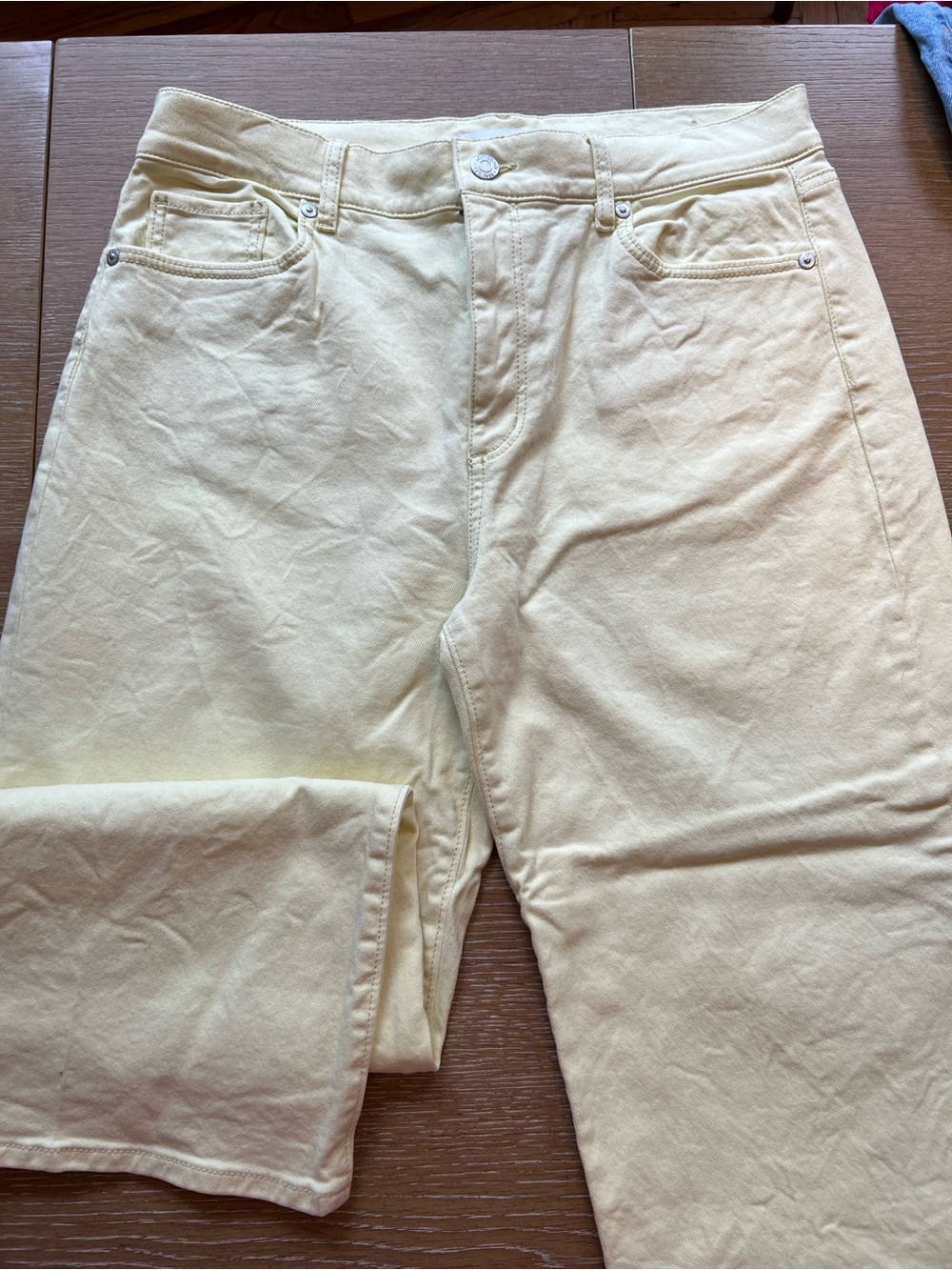 LOFT Soft Lemon Denim Pants